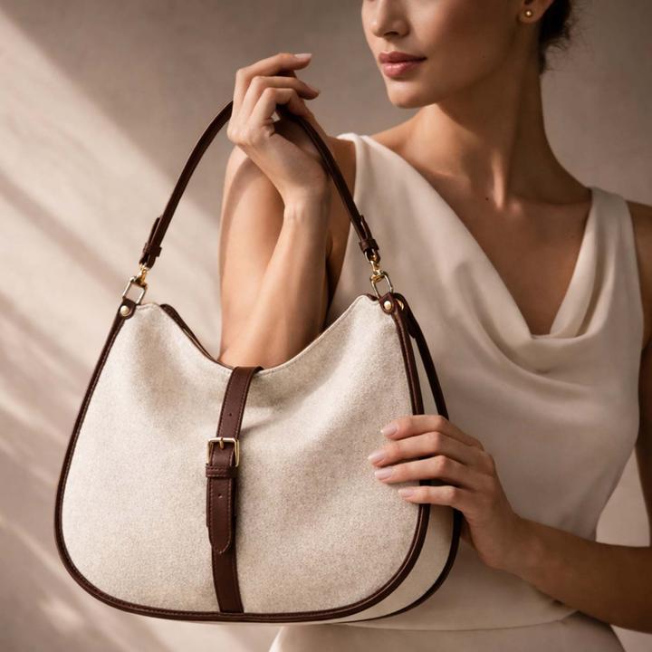 Immagine prodotto Gallantry Damen Hobo Tasche Veloursoptik
