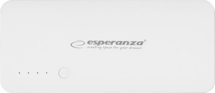 Produktbild Esperanza EMP106WE Radium - Grau - Weiss - Universal - Rechteck - 8000 mAh - USB - 5 V (8000 mAh, 29.60 Wh)