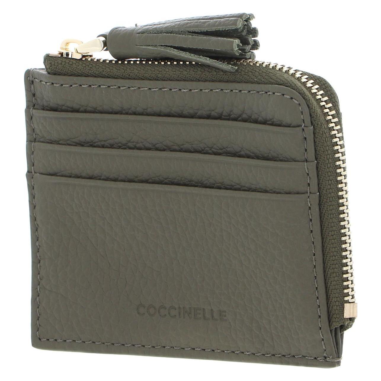 Coccinelle, Damen, Portemonnaie, Tassel Credit Card Holder, Grün