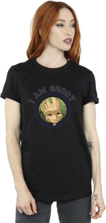 Actual product image Guardians of the Galaxy Womens/Ladies Groot Varsity Cotton Boyfriend T-Shirt (3XL)