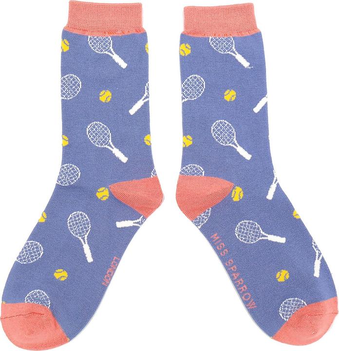 Miss Sparrow Tennis Socken | Neuheit Dick Lustige Bunt Bambus Socken (37 -  40)