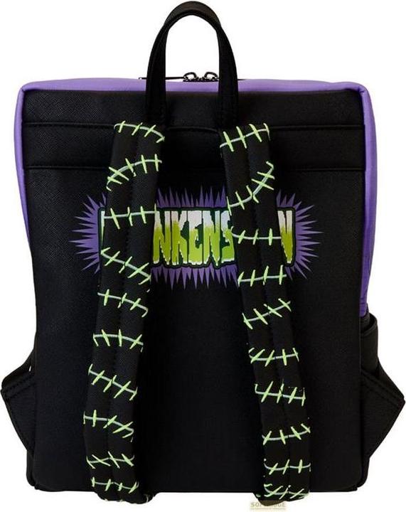 Actual product image Loungefly Universal Monsters by mini backpack Frankenstein Neon Mask