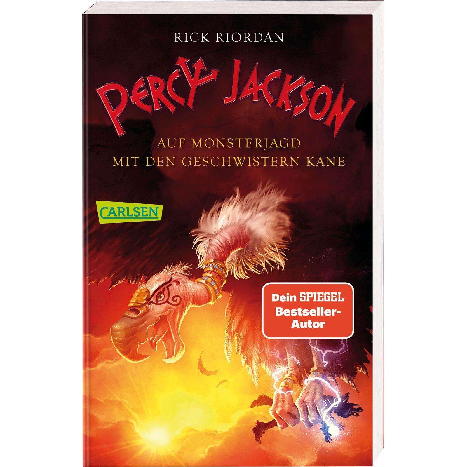 Percy Jackson - Auf Monsterjagd mit den Geschwistern Kane (Percy Jackson ), Libro per bambini di Rick Riordan.