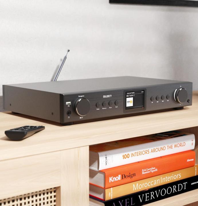 Actual product image Majority Fitzwilliam 2024 Black DAB+ Radio (DAB+, FM, Web radio, Bluetooth, Wi-Fi)