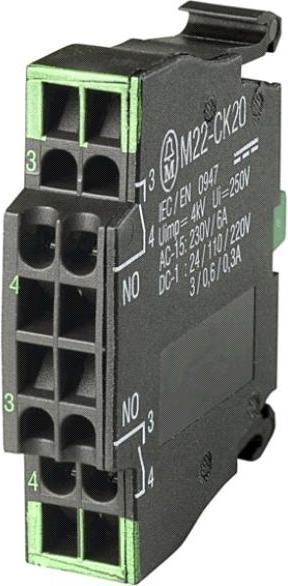 Produktbild Eaton 2 N.O. CONTACT BLOCK 22.5 MM
