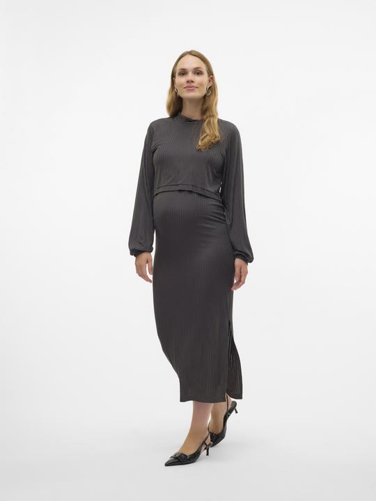 Produktbild Mamalicious Mltrinity June Ls Jrs Midi Dress 2f (L)