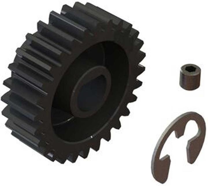 Actual product image Arrma motor pinion 28t module 1 safe-d 8mm shaft pinion gear