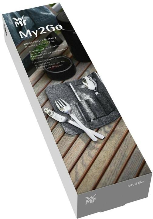 Produktbild WMF Besteckset Outdoor Reisebesteck my2Go 8-teilig Campingbesteck mit Etui (8 Stk., Besteck Set)