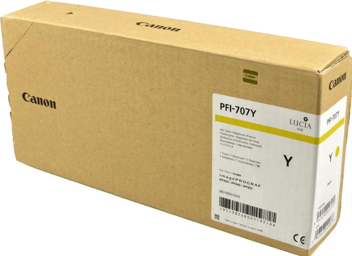 Produktbild Canon Tinte Large Format yellow Orig.Nr. PFI-707Y (Y)