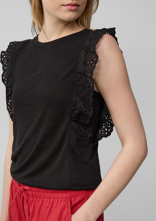 Immagine prodotto S.Oliver T-Shirt Jersey-Top aus Flammgarn mit Lochstickerei (38)