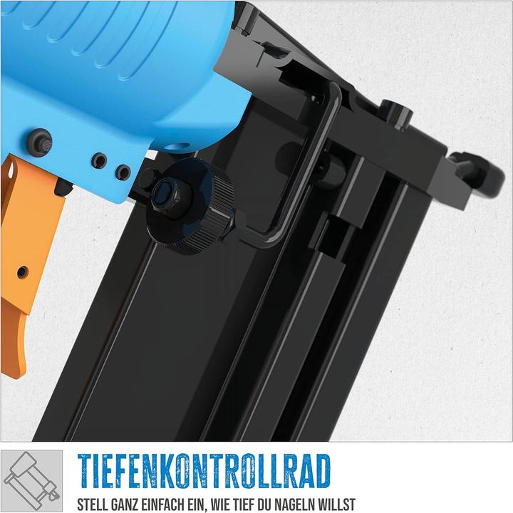 Produktbild Güde Druckluft Klammergerät / Nagler 3 in 1 20 - 40 mm 4 - 7,5 bar + 800 tlg. Nagel / Klammer Set + (Nagelpistole)