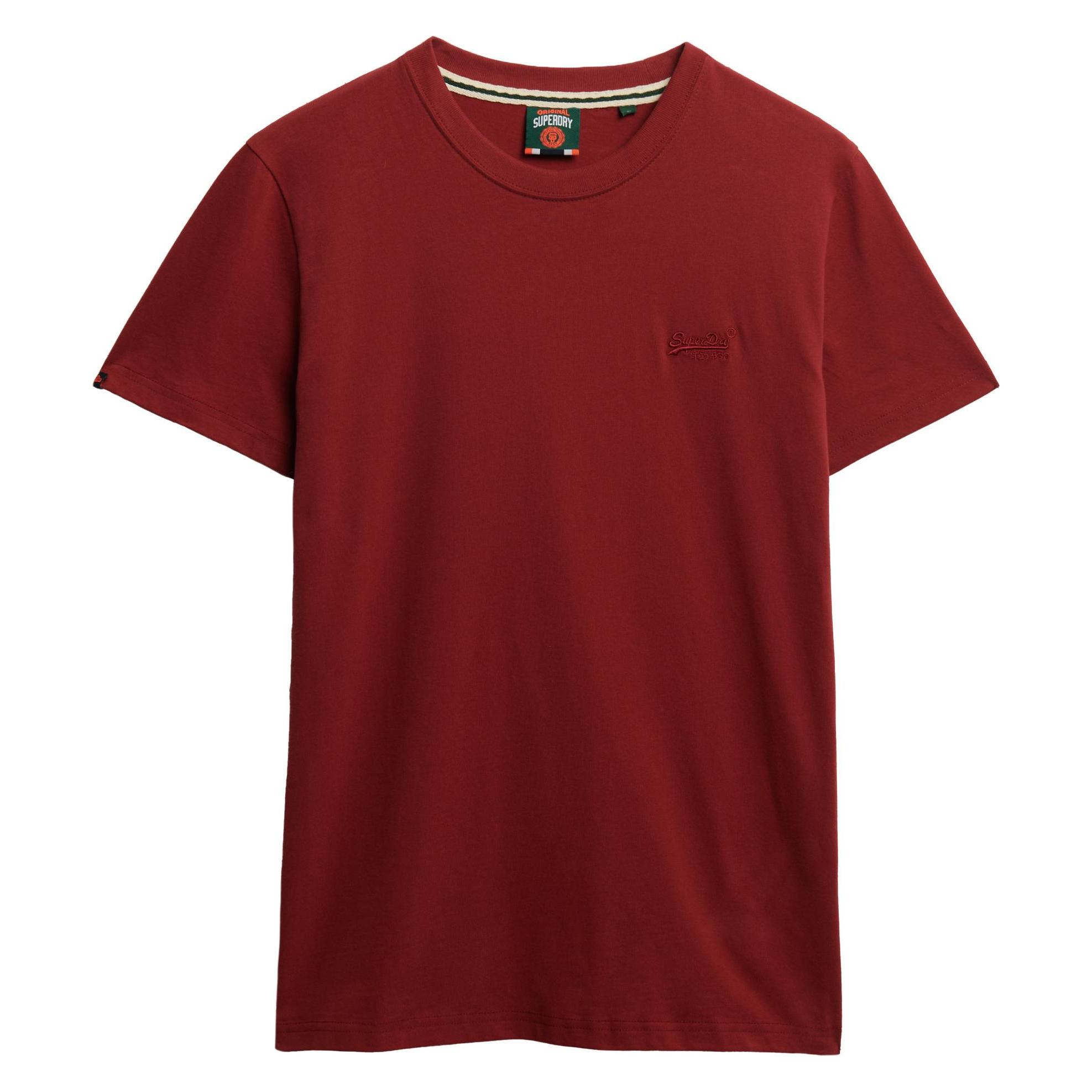 Superdry, Herren, Shirts, Essential Logo T-Shirt, Rot, (Xxl)