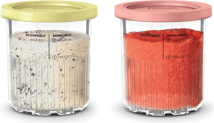 Actual product image Ninja Creami Deluxe double pack container & lid