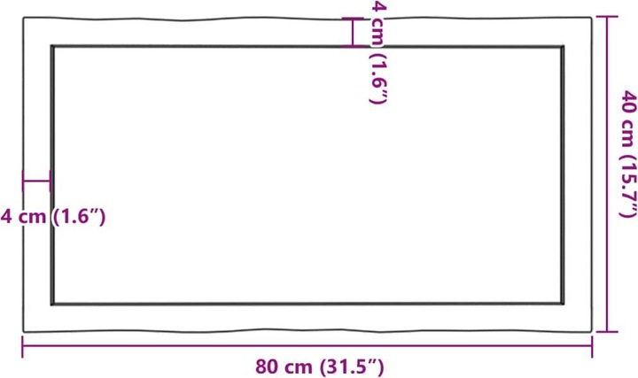 Actual product image VidaXL Nili (80 x 40 x 6 cm)
