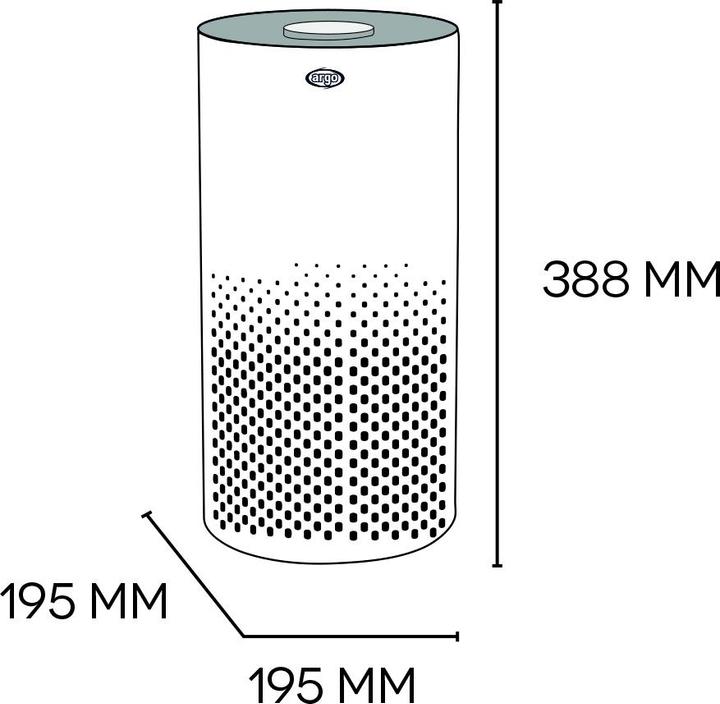 Actual product image Argo Air purifier Pury Baby (16 m²)