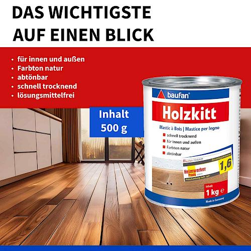 Produktbild Baufan Holzkitt natur 1 kg (1000 g)