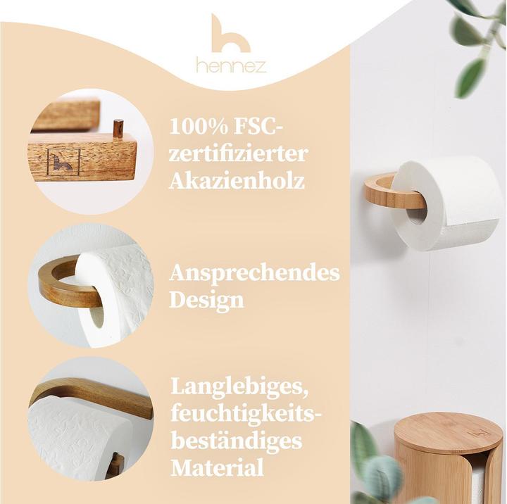Produktbild Hennez Toilettenpapierhalter Evan Nature