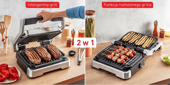 Actual product image Tefal Grill OptiGrill 2in1 INOX GC772D