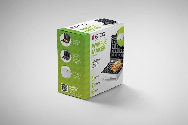Actual product image ECG S 1370 waffle iron 2 waffle(s)