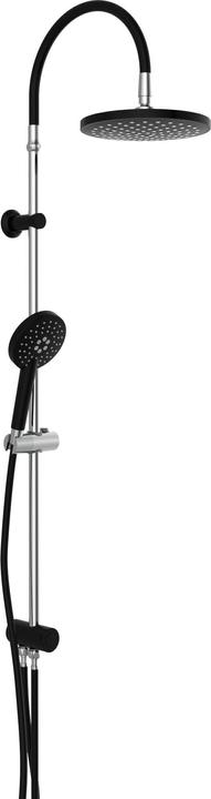 Image du produit Schütte Douche à effet pluie salle de bain MATAO RAIN ensemble de douche de tête chrome noir mat système de