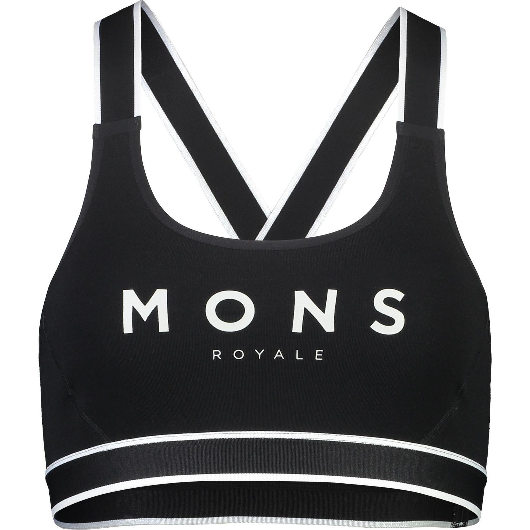 Mons Royale, Sport-BH, Women's Stella X-Back Bra (S), Schwarz, S