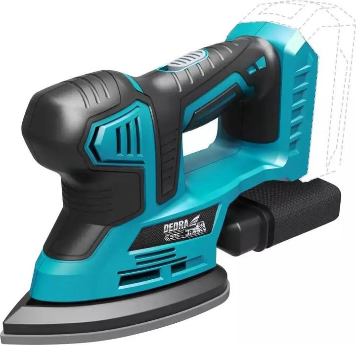 Actual product image Dedra 18V cordless mouse sander (Eccentric grinder)