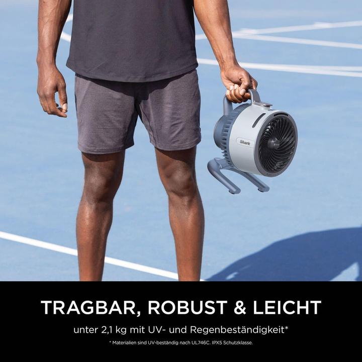 Produktbild Shark FlexBreeze HydroGo Starker Ventilator mit Sprühnebel, Kühlung für drinnen & draussen, leise & l (36 dB)