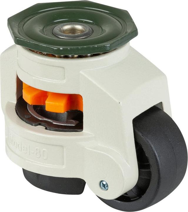 BS Rollen Hefwiel W221.A90.062 Zwenkwiel met rem, wieldiameter 62 mm