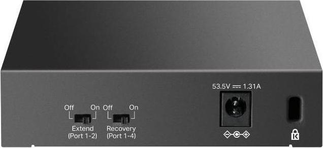 Produktbild TP-Link 5-Port Gigabit Desktop Switch mit 4 PoE+ Ports, lüfterlos (5 Ports)