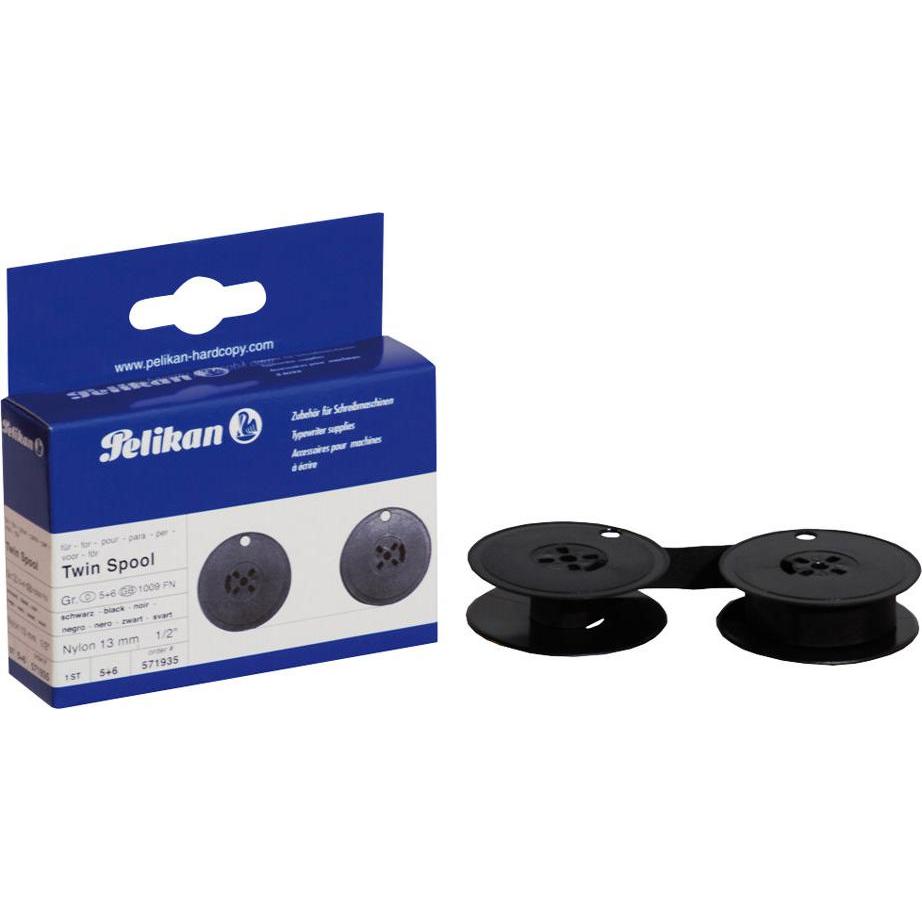 Thumbnail - Pelikan, Beschriftungsband, Twin Spool (1.30 cm, Schwarz)