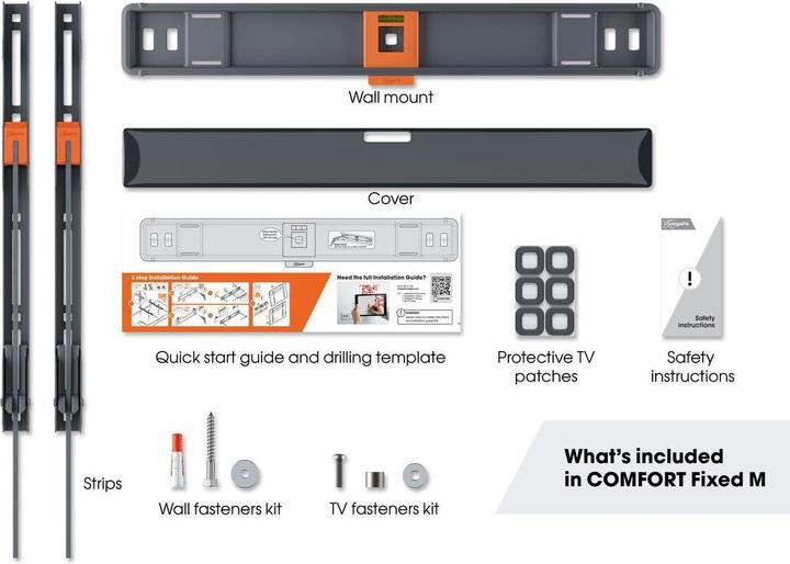 Image du produit Vogels TVM 3405 (Mur, 77", 50 kg)