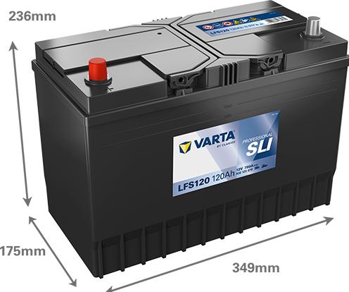 Varta LFS120 PROFESSIONAL SLI 930120078 120Ah (12 V, 120 Ah)