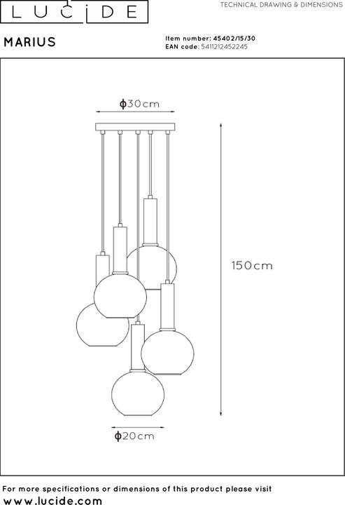 Produktbild Lucide Pendelleuchten (E27)