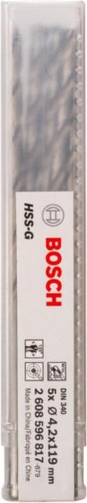 Produktbild Bosch Professional Zubehör PRO Metal HSS-G Spiralbohrer, 4,2 x 78 x 119 mm (4.2 mm)