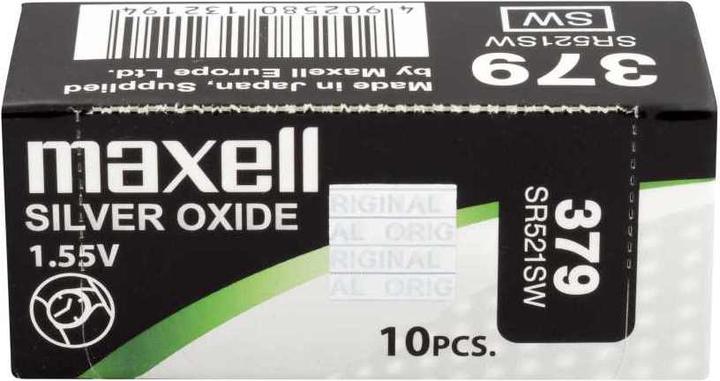 Productafbeelding Maxell Zilveroxide SR521SW (1 Pcs., SR63, 16 mAh)