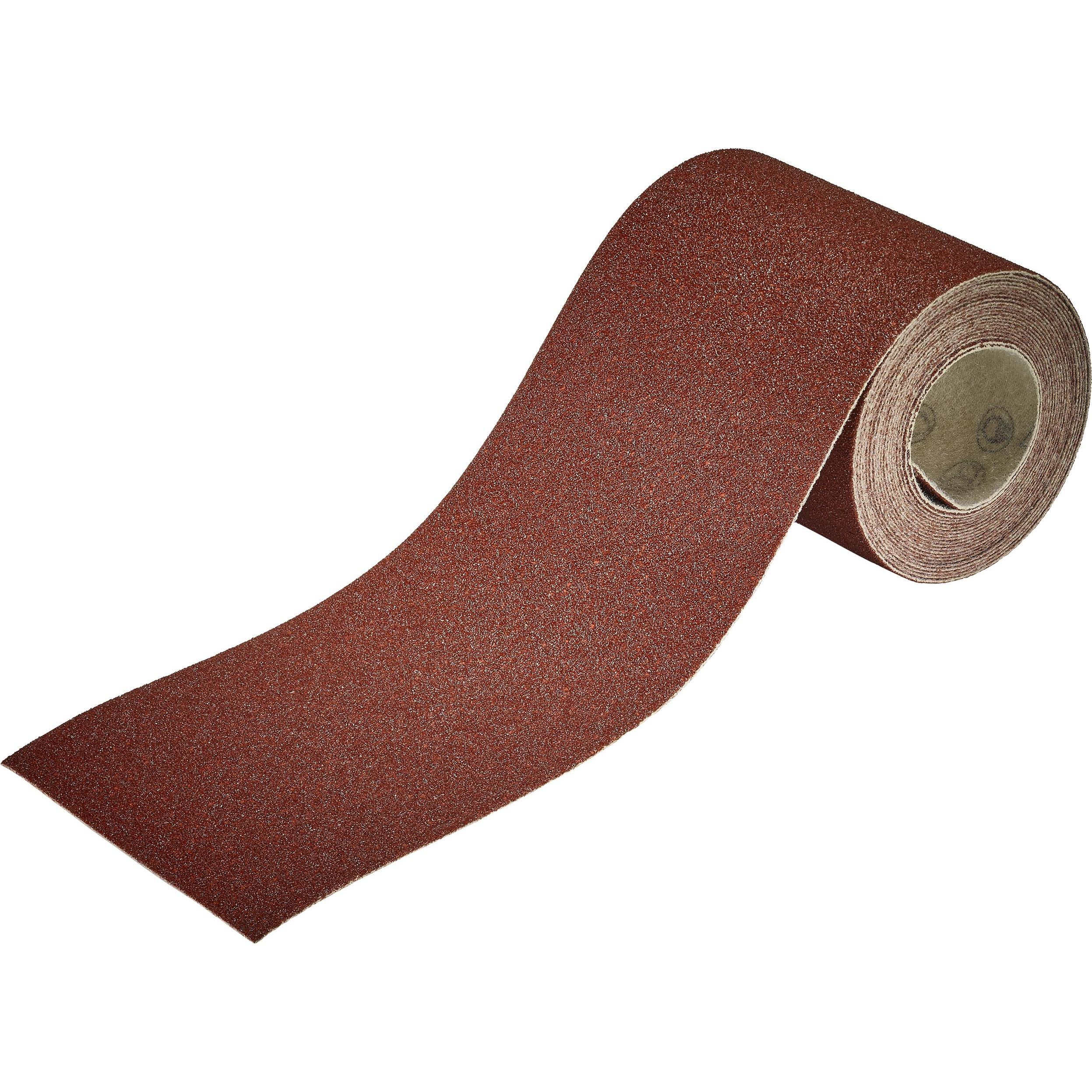 wolfcraft, Schleifmittel, Haft-Schleifpapierrolle für Holz/Metall, 4 m x 93 mm, Körnung 80 (80)