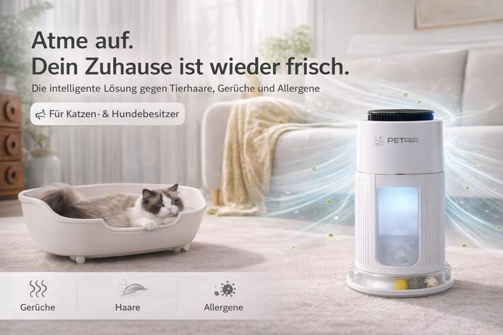 Produktbild Petair - Luftreiniger für Haustierbesitzer L2-SP201-B (50 m²)