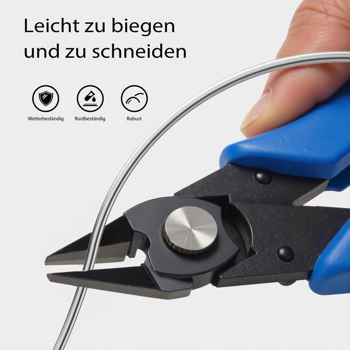 Actual product image Wiltec Garden wire 1.5 mm green winding wire 50m binding wire steel plant wire (50 m)