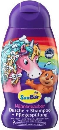 Produktbild dm SauBär Mähnenzauber Dusche + Shampoo + Pflegespülung