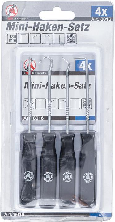 Immagine prodotto BGS Set di mini ganci 4 pezzi.