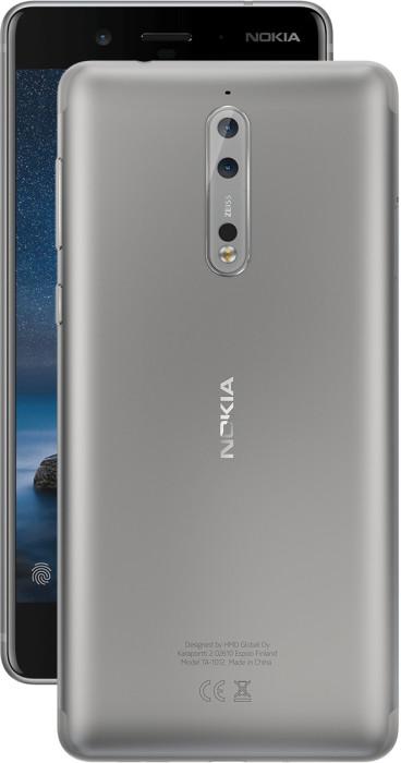 Actual product image Nokia 8 (64 GB, Stainless steel, 5.30", Single SIM, 4G)