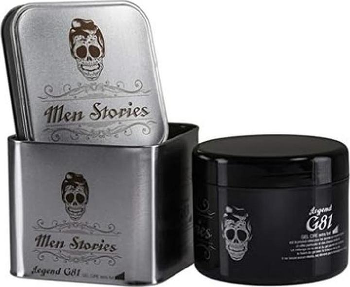 Men Stories G81 Gel Wax 500ml with Metal Box (Haargel, 500 ml)