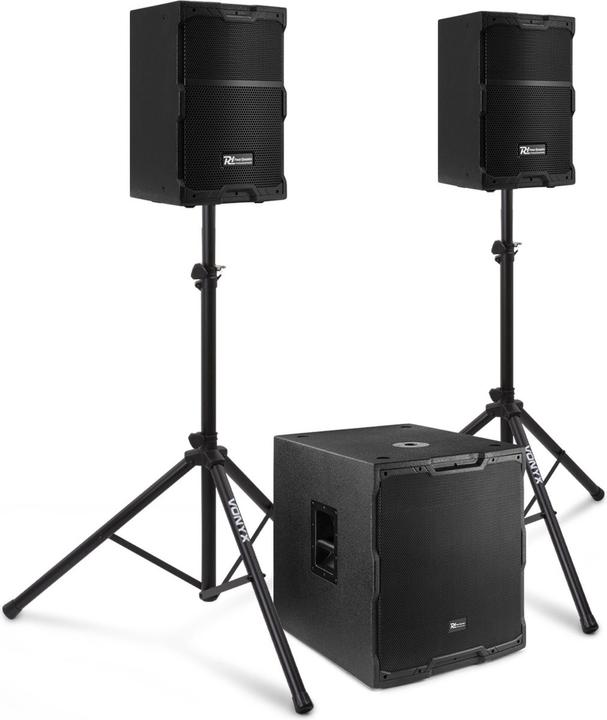 Image du produit Power Dynamics PDY210 Komplettes Soundsystem - 2,1 Active Lautsprecher -Set - 15 Zoll - 1700 W - mit (Haut-parleurs actifs, Système de caisson de graves actif, 1x 400 W)