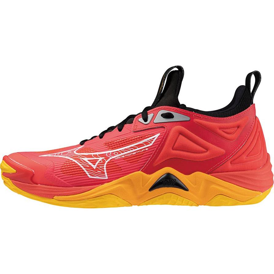 Mizuno, Herren, Hallenschuhe, Wave Momentum 3 (46.5), Rot