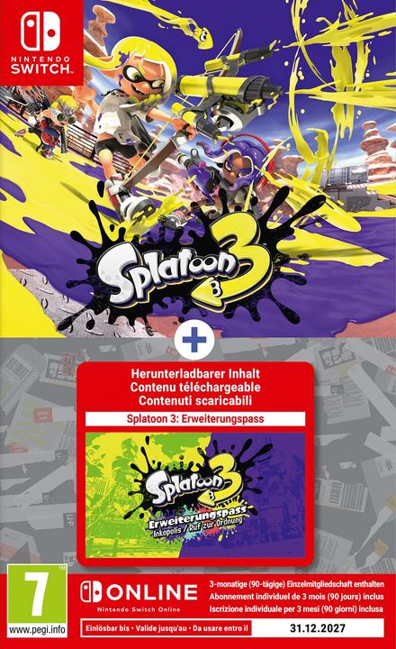 Produktbild Nintendo Splatoon 3 + Erweiterungspass (Switch, Multilingual)