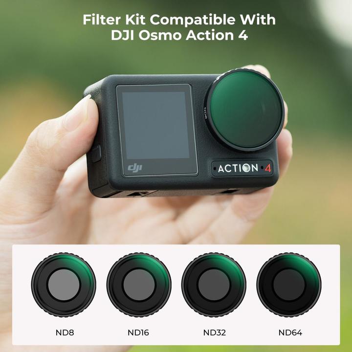Produktbild K&F Concept Filters ND (8/16/32/64) Kit (Osmo Action 4)