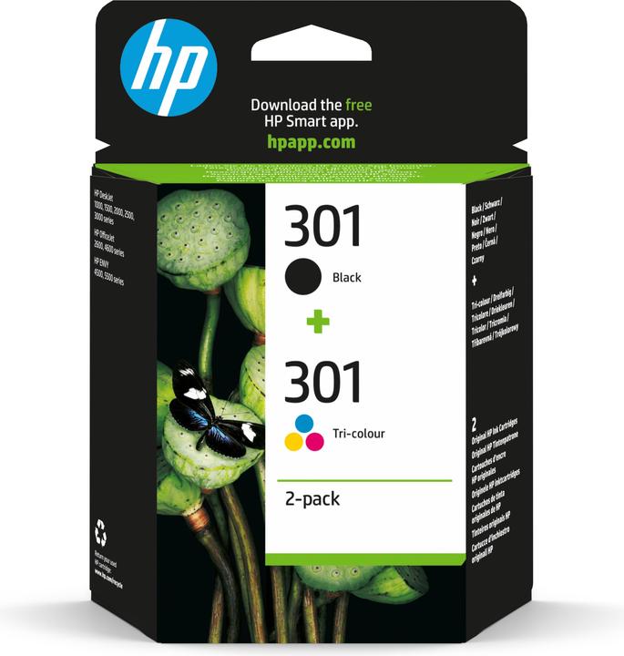 Produktbild HP 301 2-pack (M, BK, C, Y)