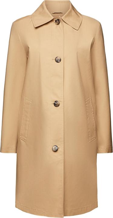 Esprit Damenjacke Twill mit Knopfleiste und Schrägtaschen