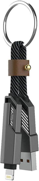 Actual product image 4smarts USB-C Kabel ComboCord und Keyring Kabel (1.50 m, USB 2.0, 240 W)