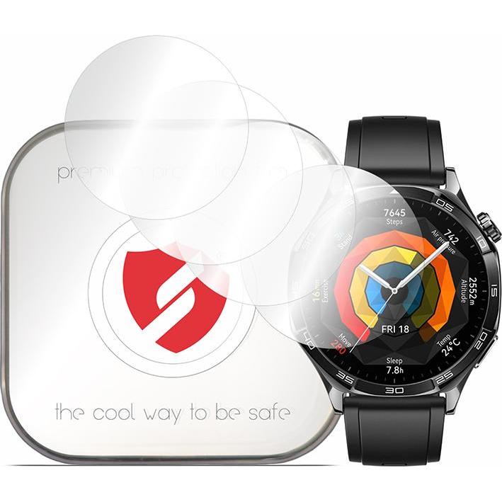 Smart Protection - Premium Classic (4 pack) - Huawei Watch GT 5 46mm - Clear, Smartwatch Zubehör, Transparent